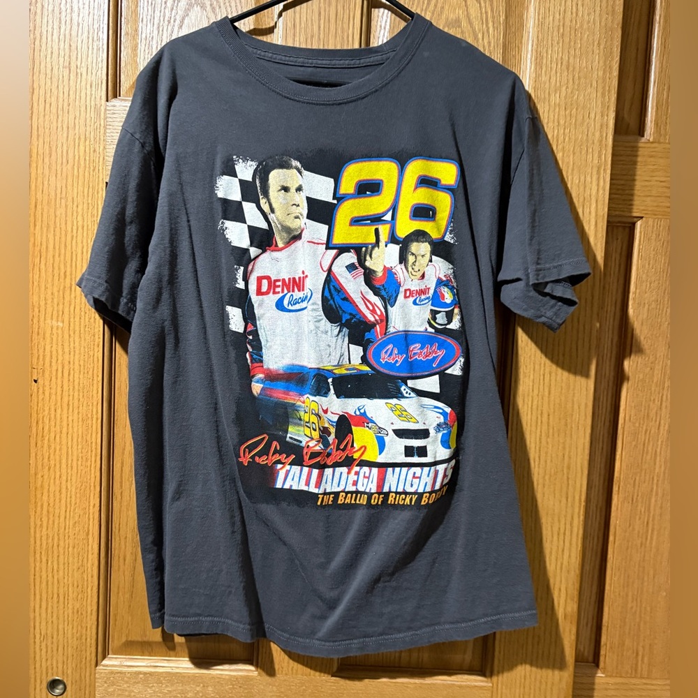 Ricky Bobby Graphic T-Shirt - Grey